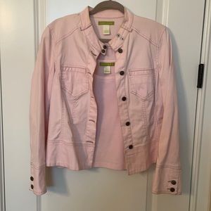 Pink Jean Jacket with matching tank top